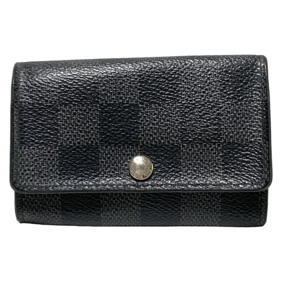 Auth LOUIS VUITTON Multicles 6 N62662 Damier Graphite - CT5102 Key Case - Picture 1 of 5